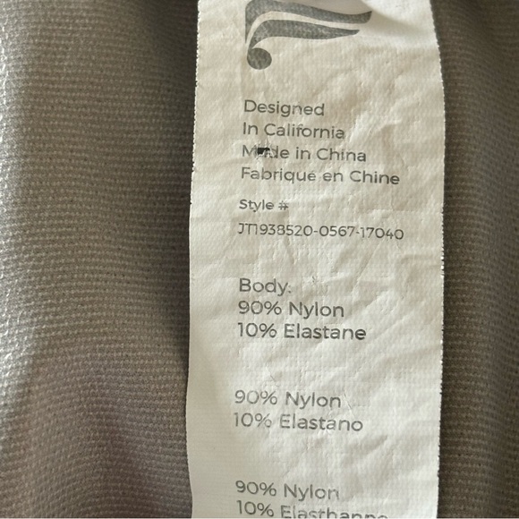 Fabletics Giana Weather Resistant Removable Hoodie Jacket Raincoat Women’s Gray - Picture 9 of 11